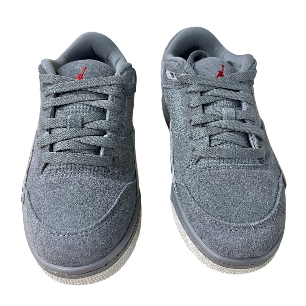 NEW Jordan Flight Court Big Kids Color Cool Grey/Varsity Red Size 4Y